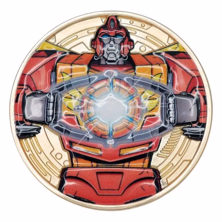 Transformers Collectable Coin The Movie 40th Anniversary Limited Edition 24k Gold Plated