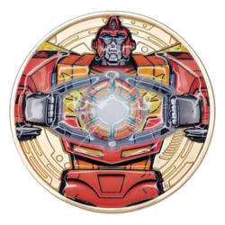 Transformers Collectable Coin The Movie 40th Anniversary Limited Edition 24k Gold Plated