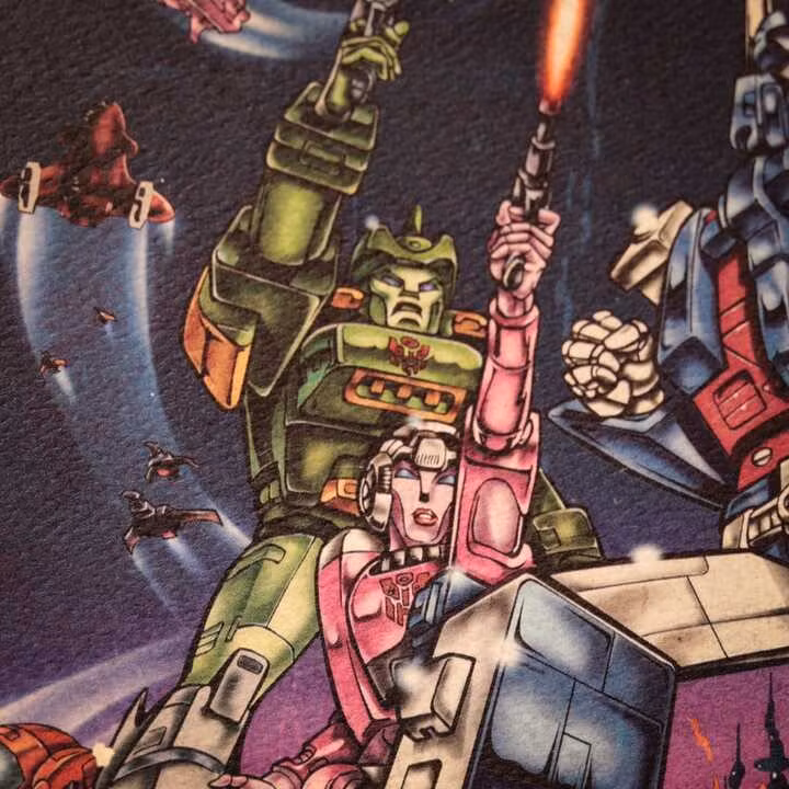 Transformers Art Print The Movie 40th Anniversary Limited Edition