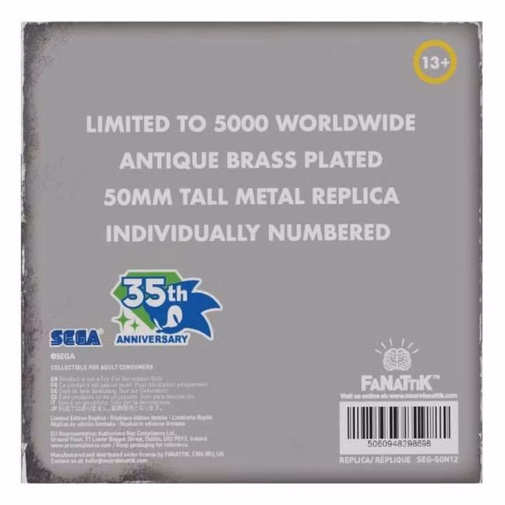 Sonic the Hedgehog Replica 35th Anniversary Metal Boot Limited Edition