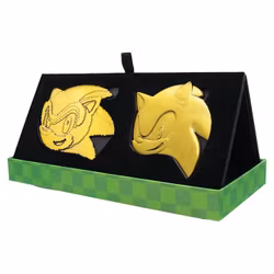 Sonic the Hedgehog Medallion Set 35th Anniversary Then & Now Limited Edition