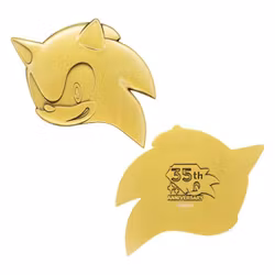 Sonic the Hedgehog Medallion Set 35th Anniversary Then & Now Limited Edition
