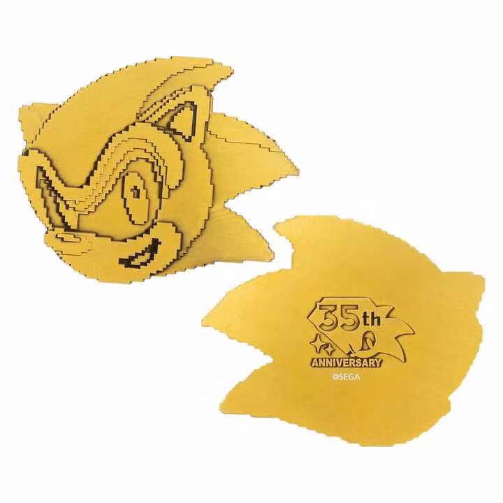 Sonic the Hedgehog Medallion Set 35th Anniversary Then & Now Limited Edition
