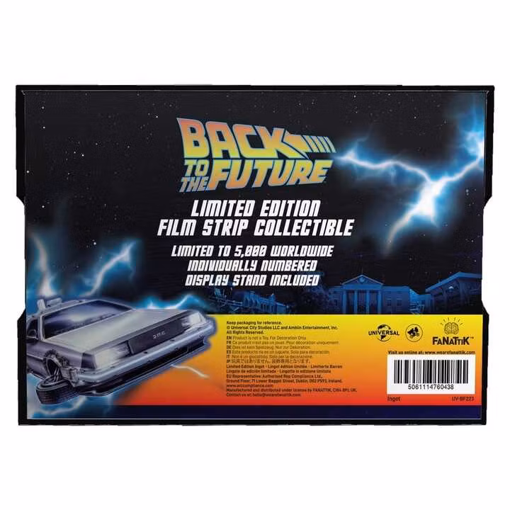 Back to the Future Ingot Metal Film Strip Collectible Limited Edition