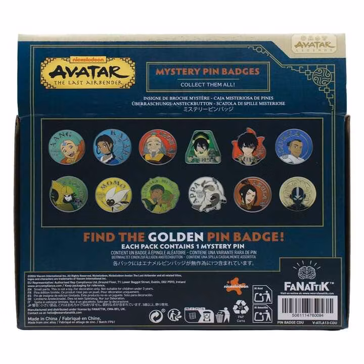 Avatar: The Last Airbender Mystery Pin Badges Blind Box Display (12)