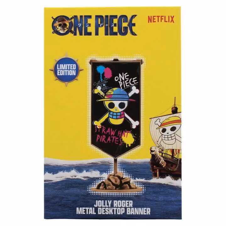 One Piece Replica Straw Hat Pirates Metal Banner