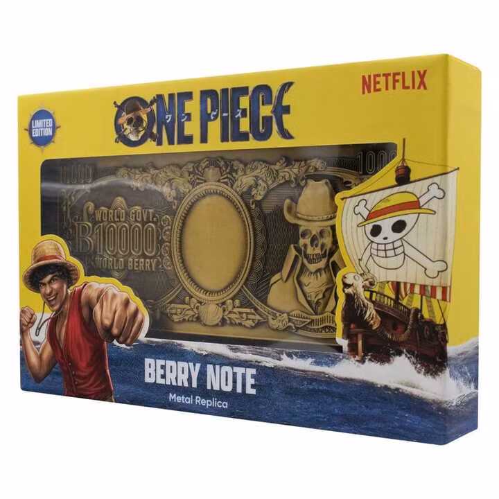 One Piece Replica 10,000 World Berry Metal Banknote
