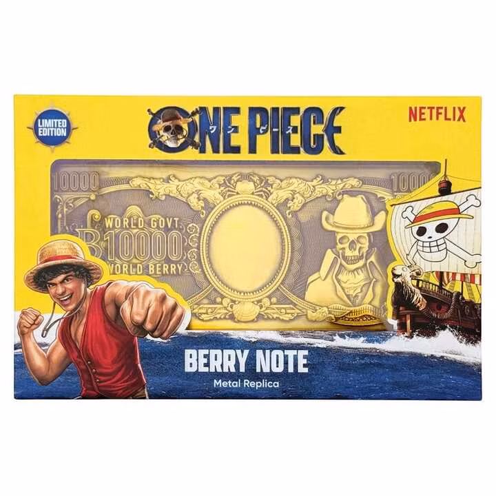 One Piece Replica 10,000 World Berry Metal Banknote