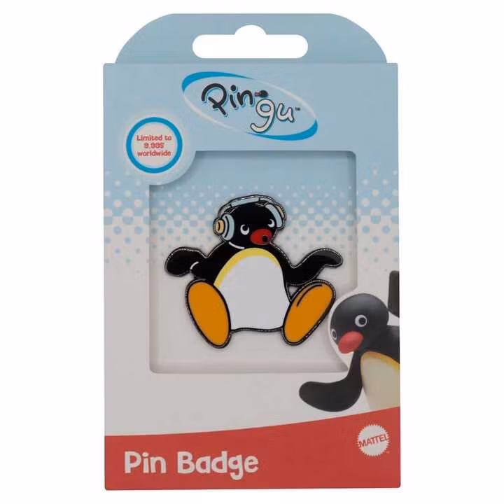 Pingu Pin Badge Headphones Limited Edition