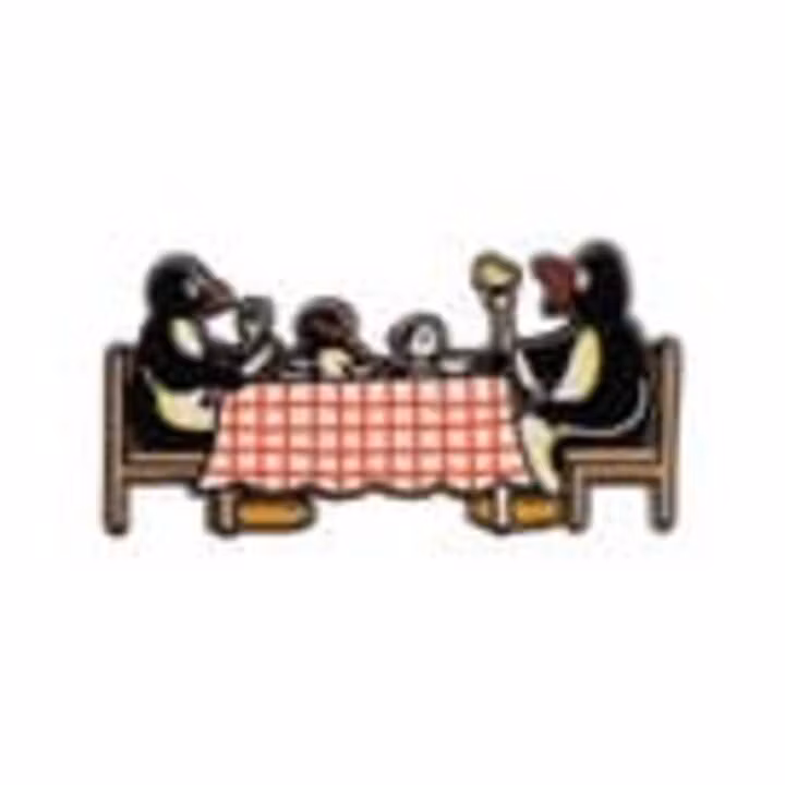 Pingu Mystery Pin Badges Blind Box Display (12)