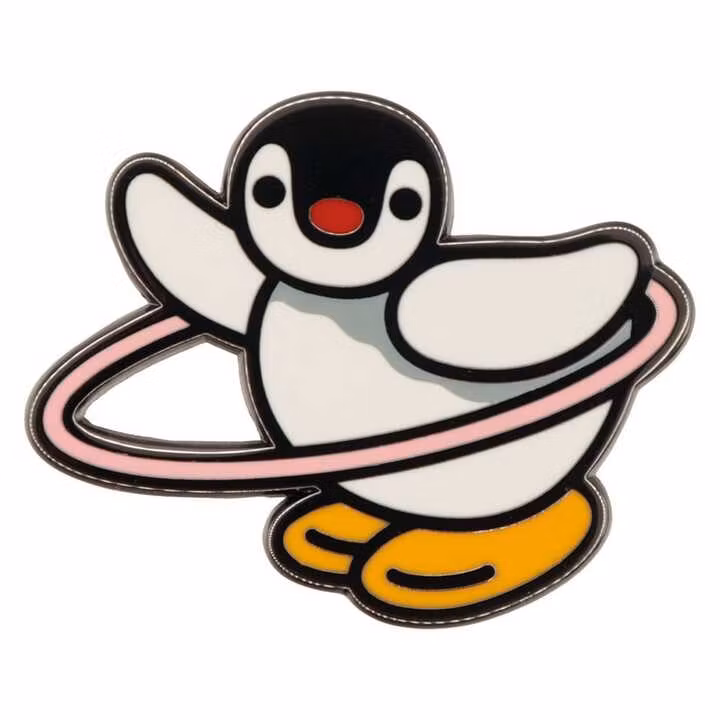 Pingu Mystery Pin Badges Blind Box Display (12)