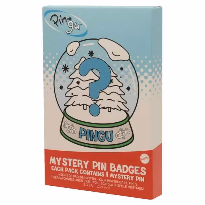Pingu Mystery Pin Badges Blind Box Display (12)