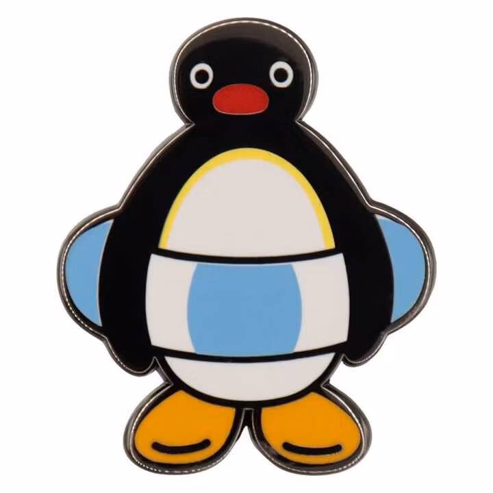 Pingu Mystery Pin Badges Blind Box Display (12)