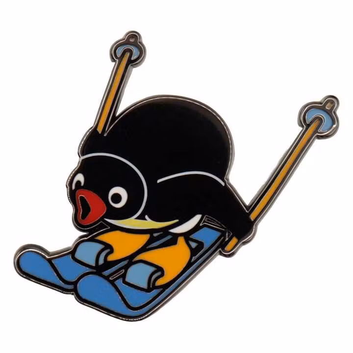 Pingu Mystery Pin Badges Blind Box Display (12)