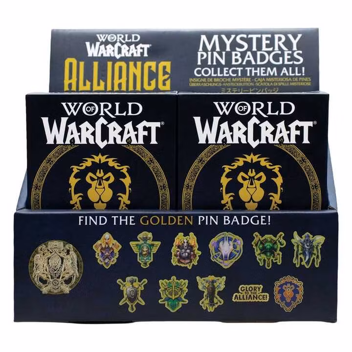 World of Warcraft Alliance Pin Badges Blind Box Display (12)