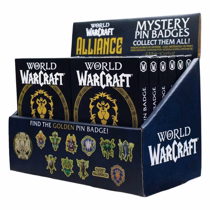 World of Warcraft Alliance Pin Badges Blind Box Display (12)