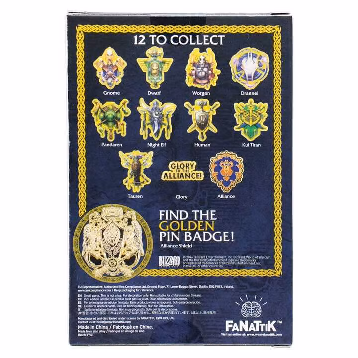 World of Warcraft Alliance Pin Badges Blind Box Display (12)
