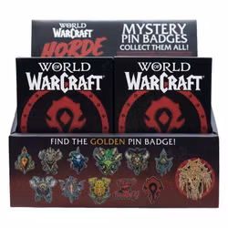 World of Warcraft Mystery Pin Badges Horde Blind Box Display (12)
