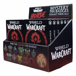 World of Warcraft Mystery Pin Badges Horde Blind Box Display (12)
