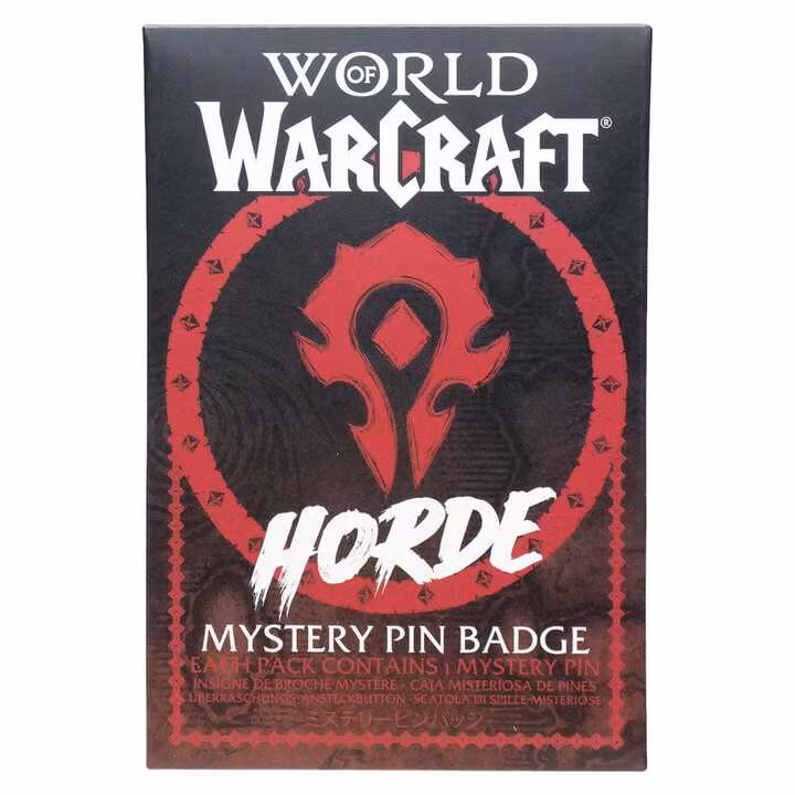World of Warcraft Mystery Pin Badges Horde Blind Box Display (12)
