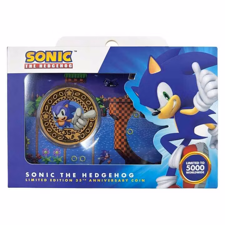 Sonic the Hedgehog Collectable Coin 35th Anniversary Limited Edition
