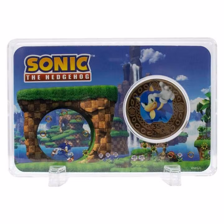 Sonic the Hedgehog Collectable Coin 35th Anniversary Limited Edition
