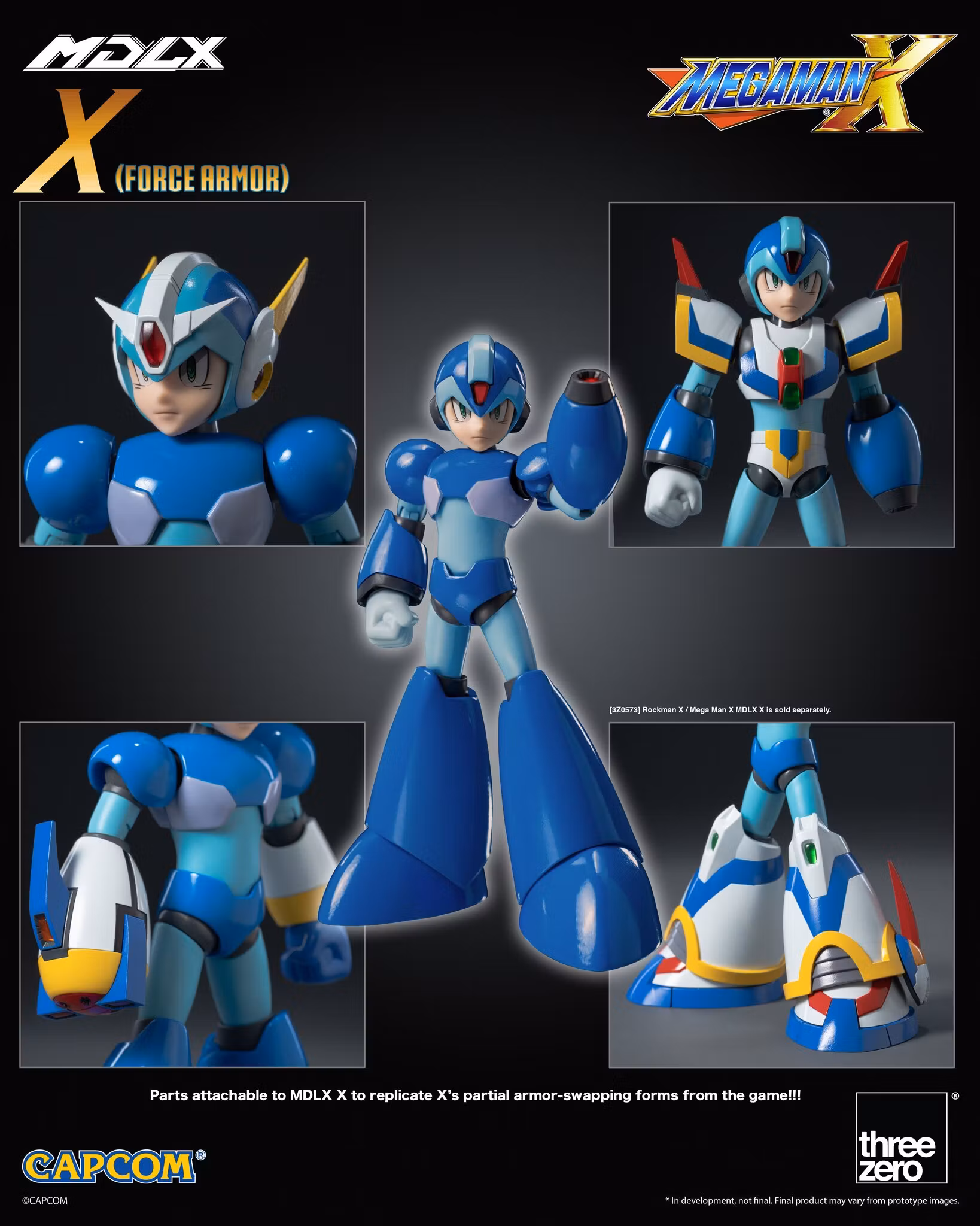 Mega Man X MDLX Articulated Figure Series Mega Man X (Force Armor) Action Figure