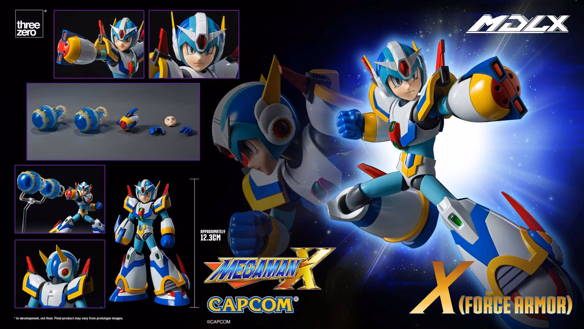 Mega Man X MDLX Articulated Figure Series Mega Man X (Force Armor) Action Figure
