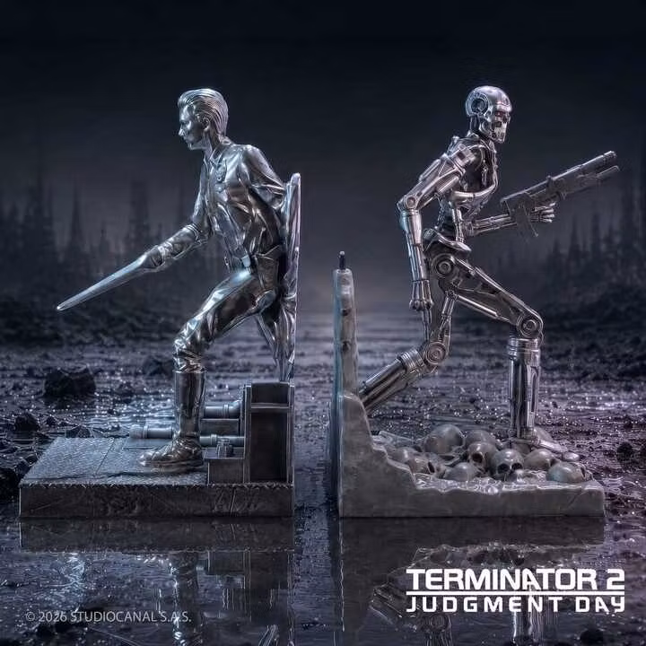 Terminator 2 Bookends T-1000 vs T-800