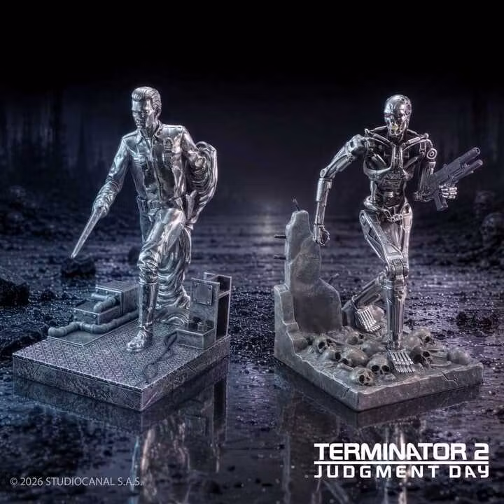 Terminator 2 Bookends T-1000 vs T-800