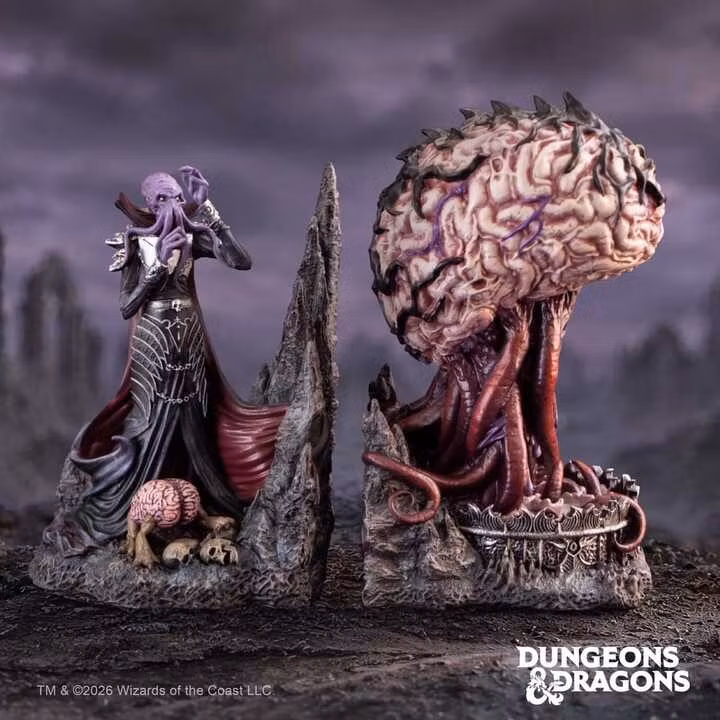 Dungeons & Dragons Bookends Illithid