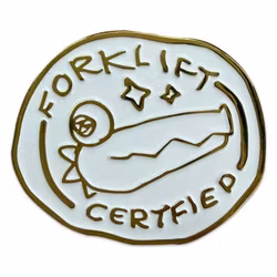 Crashout Crew Pin Badge Forklift Certified