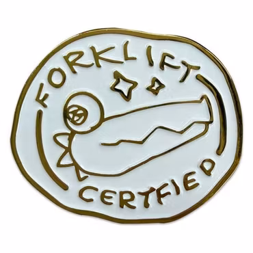 Crashout Crew Pin Badge Forklift Certified