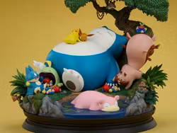 Pokemon Snorlax Diorama