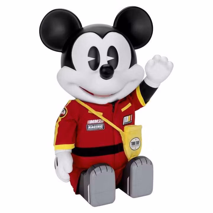 Mickey and Friends Syaking-Bang!! Functional Figurine Race Car Micky Vinyl Piggy Bank