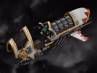 Warhammer: The Horus Heresy White Scars Legion Shamshir Jetbike with Kontos power lance 1/18 Scale Vehicle