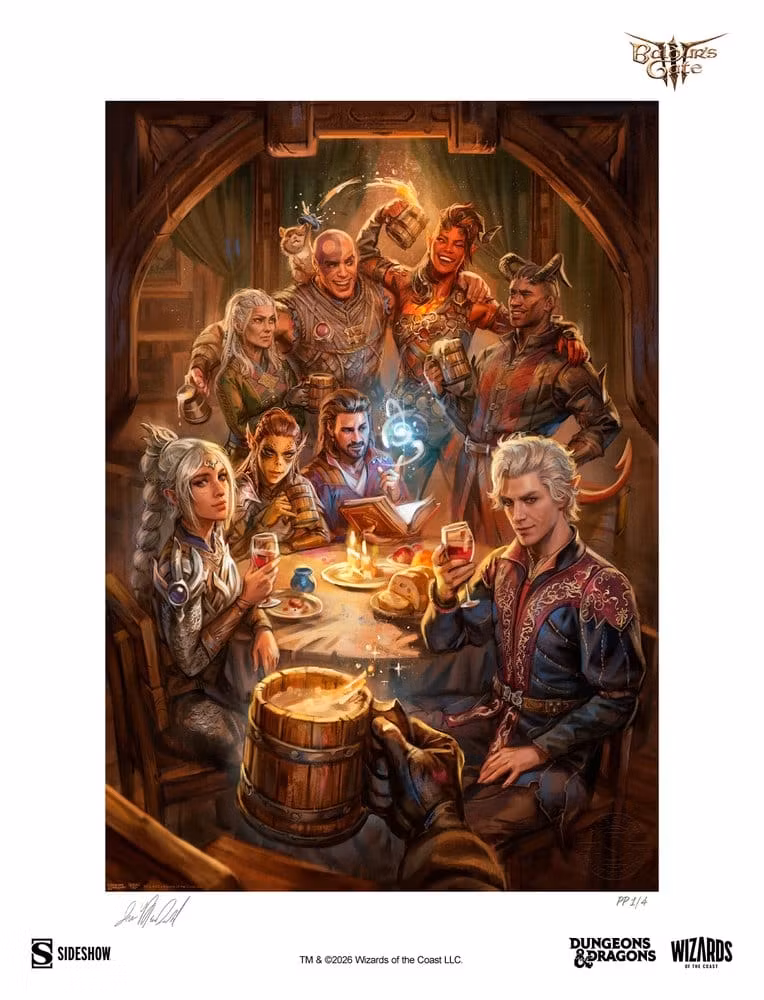 Baldur's Gate III Fine Art Print The Elfsong Tavern