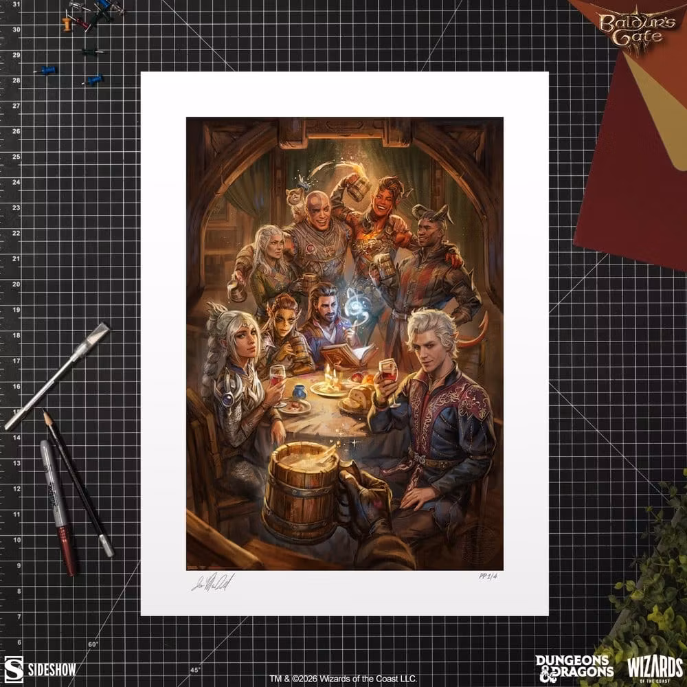 Baldur's Gate III Fine Art Print The Elfsong Tavern