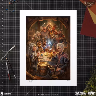 Baldur's Gate III Fine Art Print The Elfsong Tavern