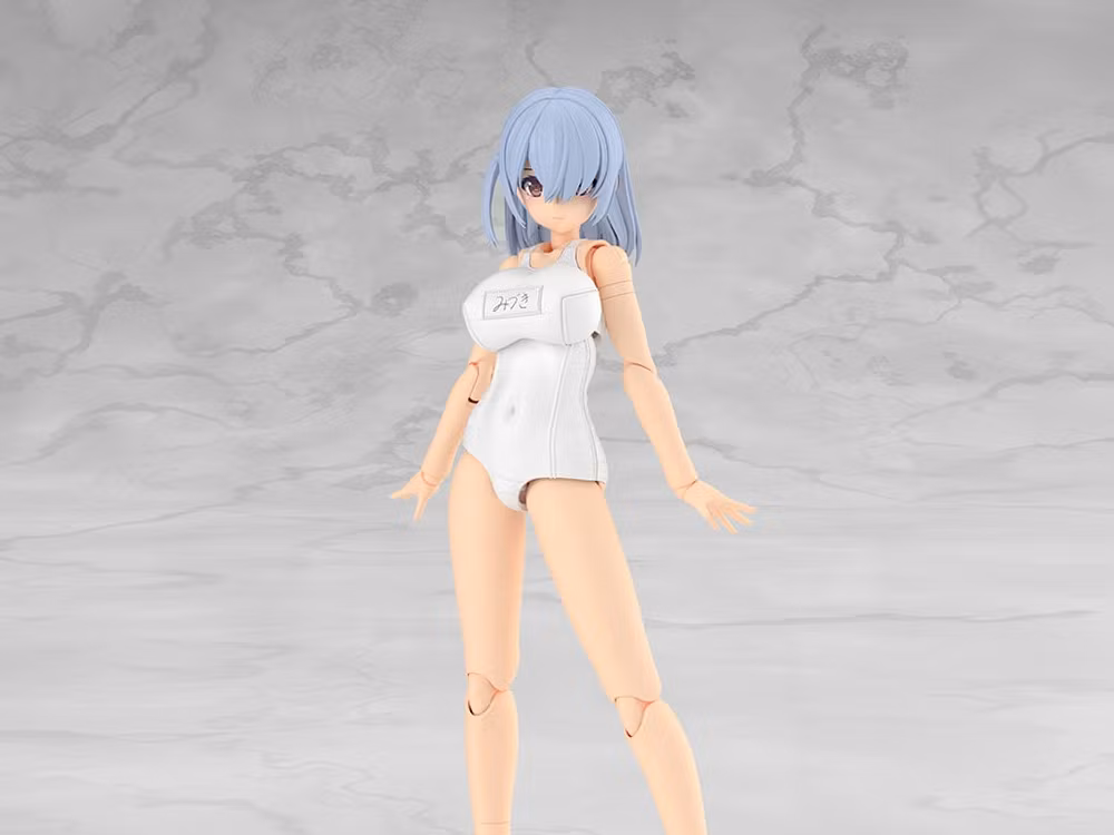 Frame Arms Girl Mizuki (School Swimsuits White Ver.) Model Kit