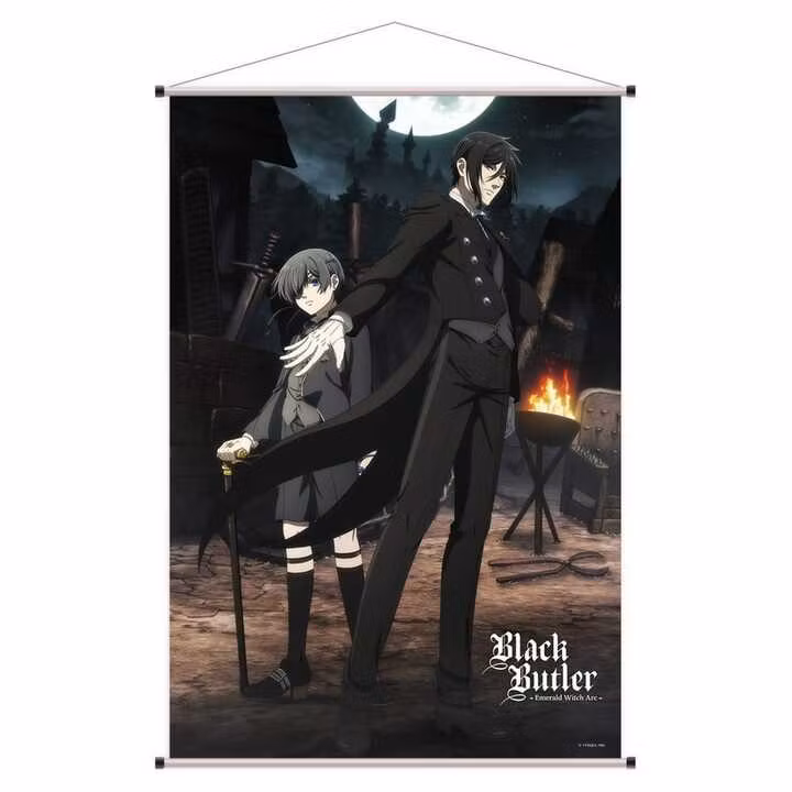 Black Butler: Emerald Witch Arc Wallscroll Sebastian & Ciel