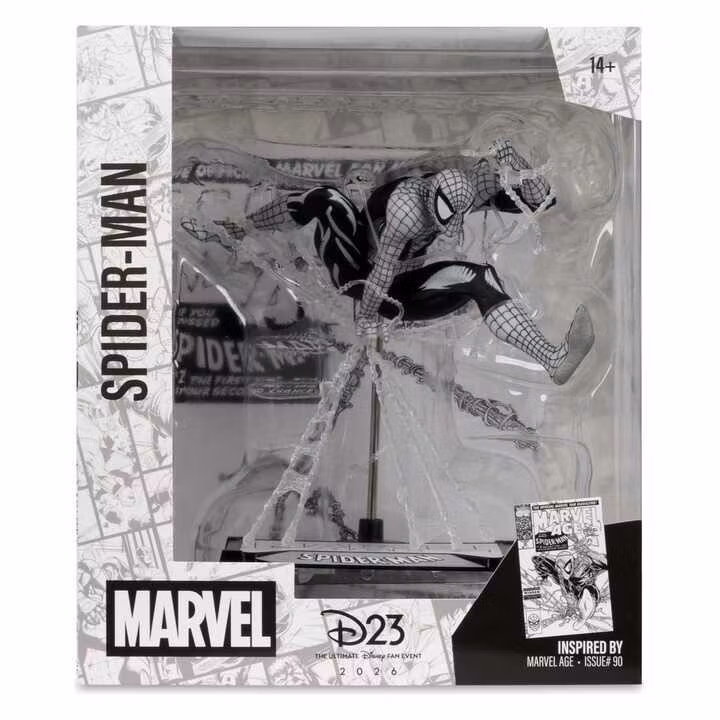 Marvel PVC Statue 1/10 Spider-Man (Marvel Age #90) (Line Art)