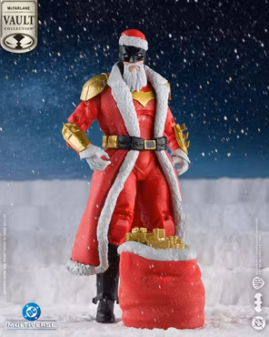 DC Multiverse McFarlane Vault Collection Batman (Red Santa Suit) Action Figure