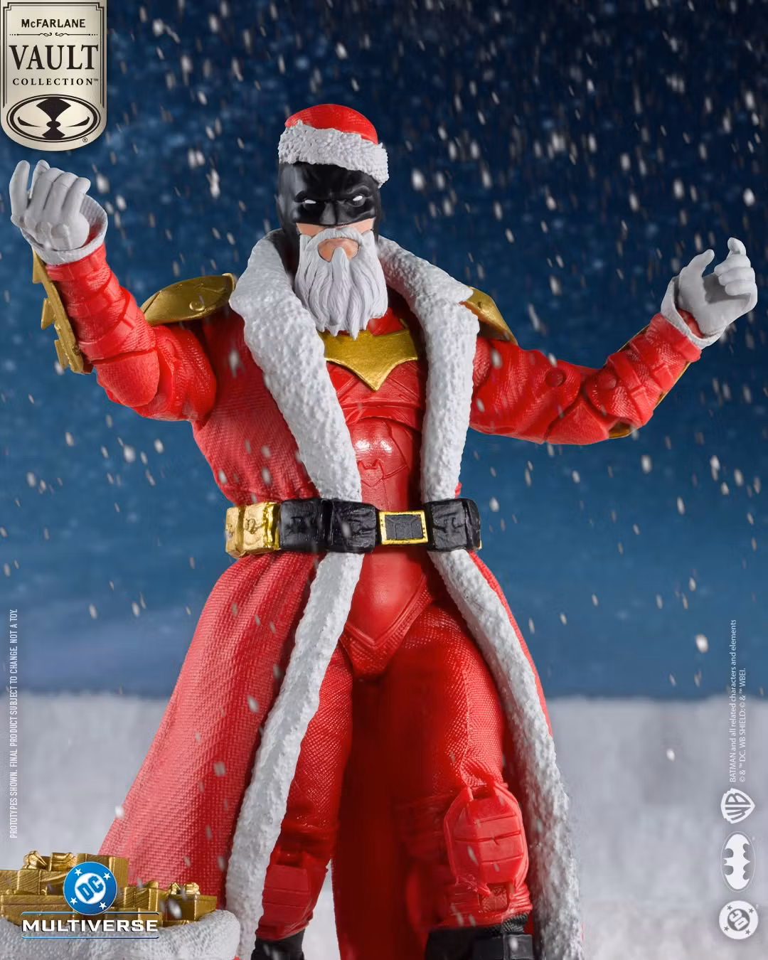 DC Multiverse McFarlane Vault Collection Batman (Red Santa Suit) Action Figure
