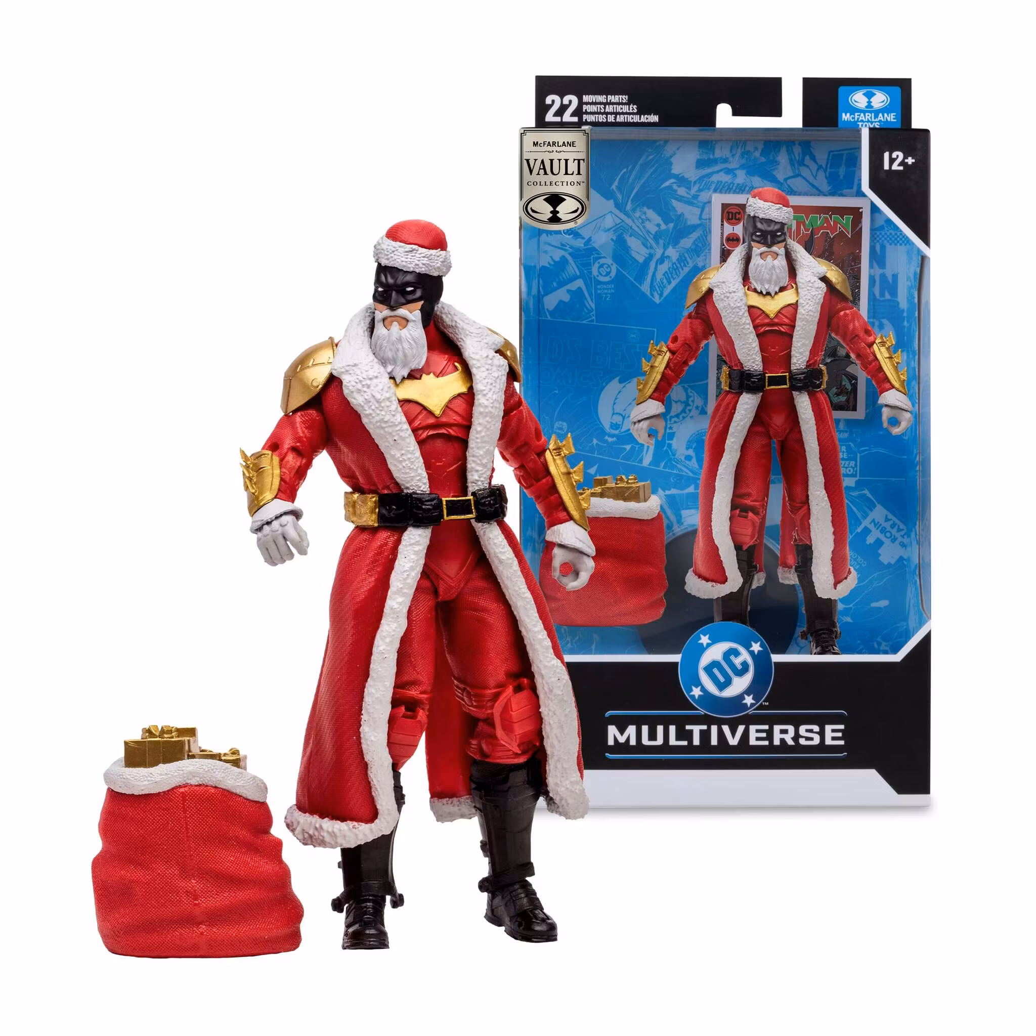 DC Multiverse McFarlane Vault Collection Batman (Red Santa Suit) Action Figure