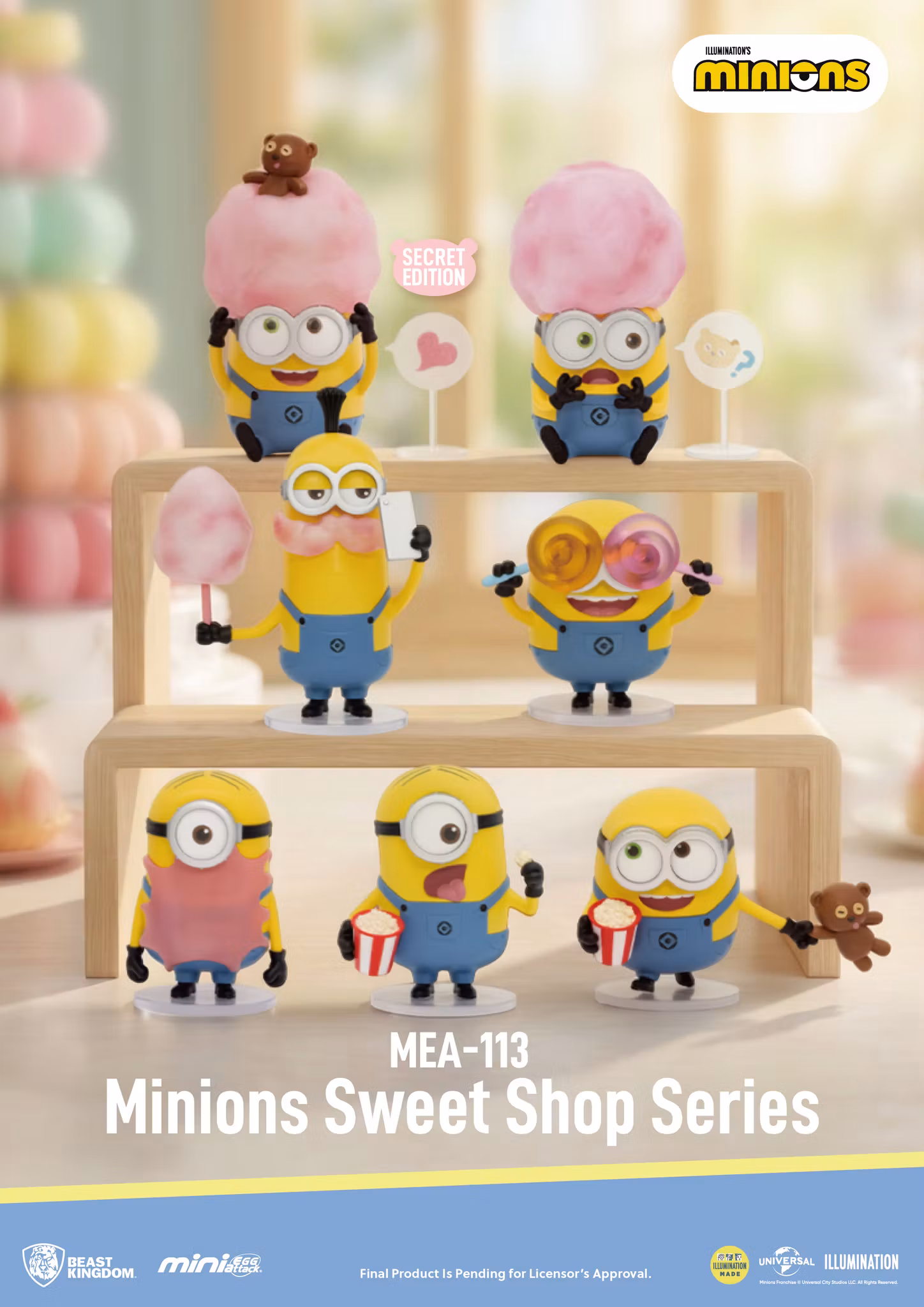 Minions Mini Egg Attack MEA-113 Minions Sweet Shop Series Box of 6 Random Figures