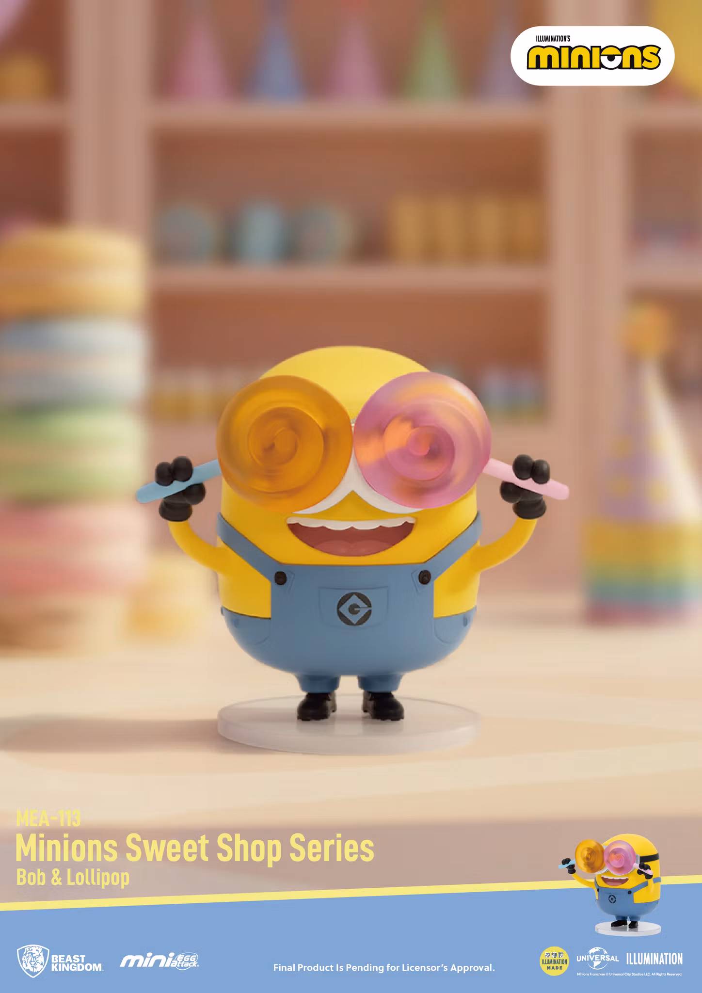 Minions Mini Egg Attack MEA-113 Minions Sweet Shop Series Box of 6 Random Figures