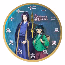 The Apothecary Diaries Acrylic Wall Clock Maomao & Jinshi Holographic