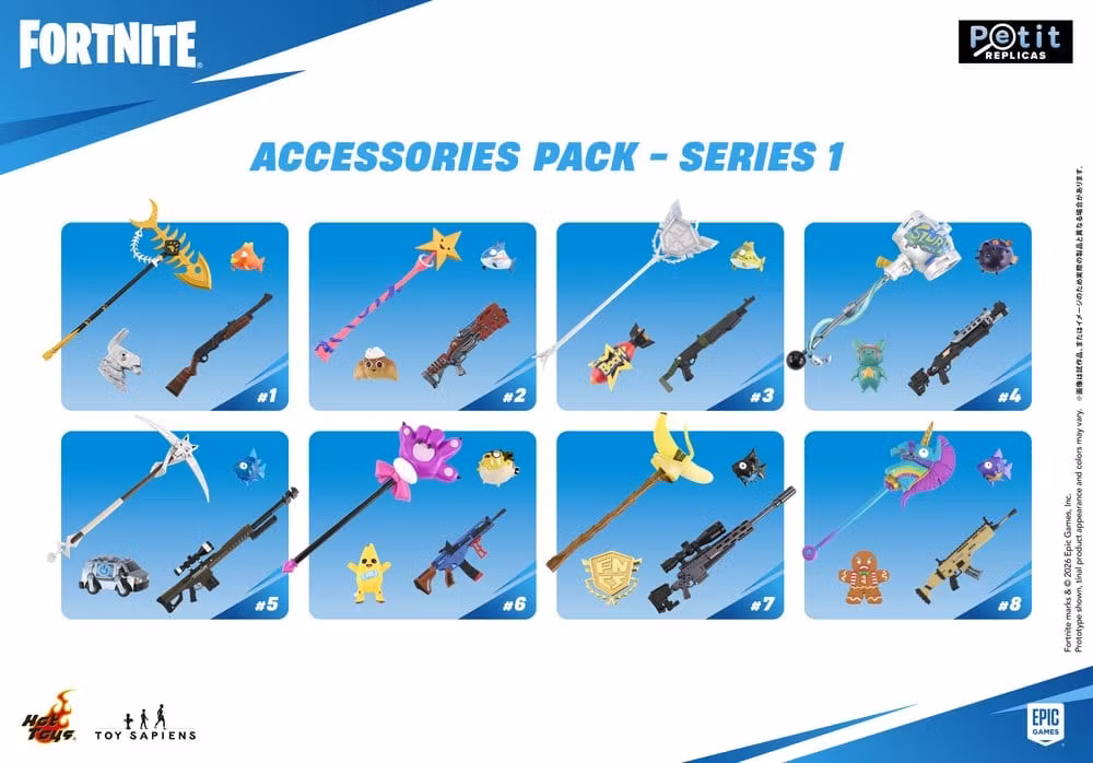 Fortnite Petit Replicas Accessories Pack Series 1 Assortment Set
