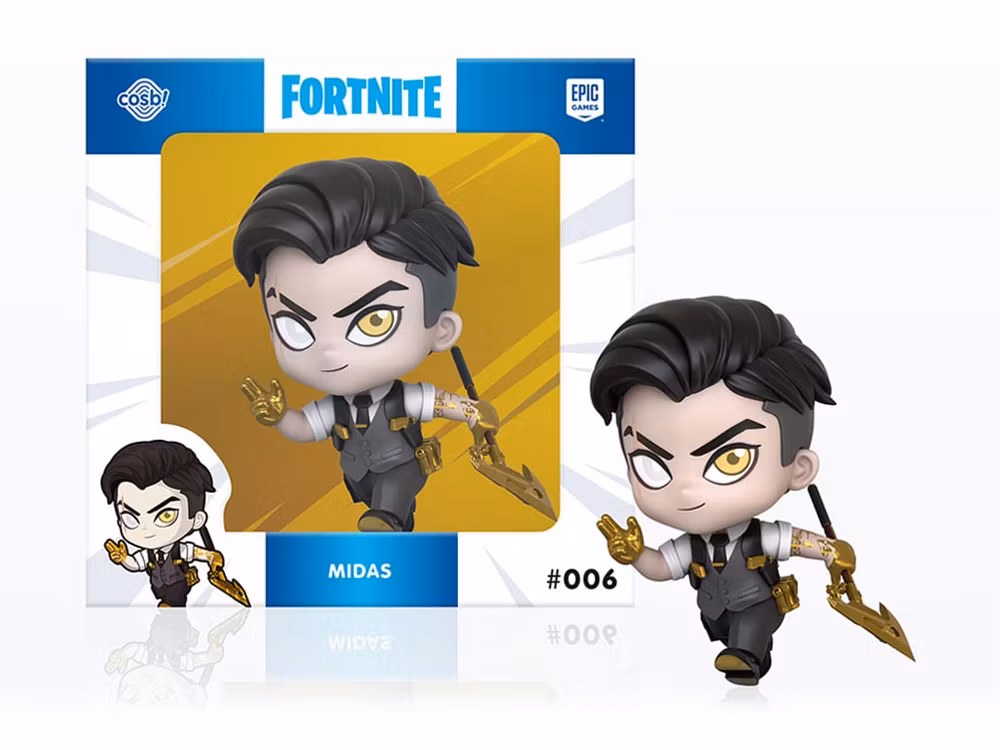 Fortnite Cosbi #006 Midas 3-Inch Figure